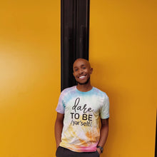 Load image into Gallery viewer, Dare To Be /Yer'self/ PRIDE hand tie-dyed shirt