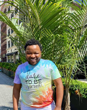 Load image into Gallery viewer, Dare To Be /Yer'self/ PRIDE hand tie-dyed shirt