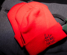 Load image into Gallery viewer, Dare to be /yer&#39;self/ satin lined beanies
